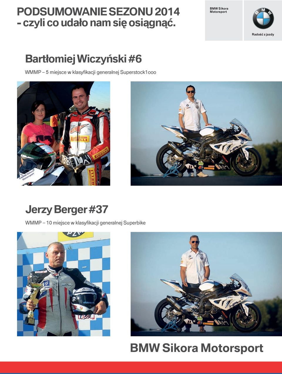 miejsce w klasyfikacji generalnej Superstock1ooo Jerzy