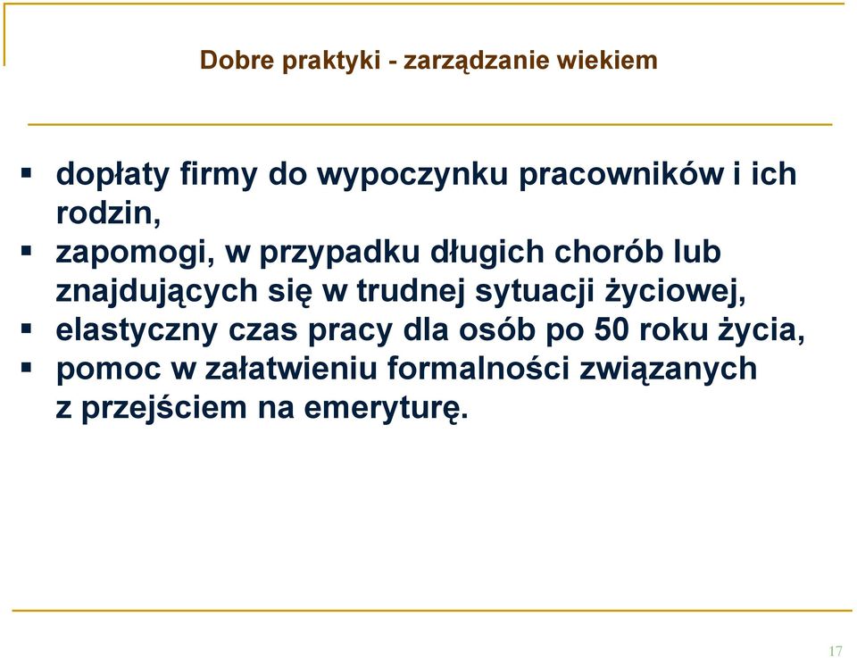 znajdujących się w trudnej sytuacji życiowej, elastyczny czas pracy dla