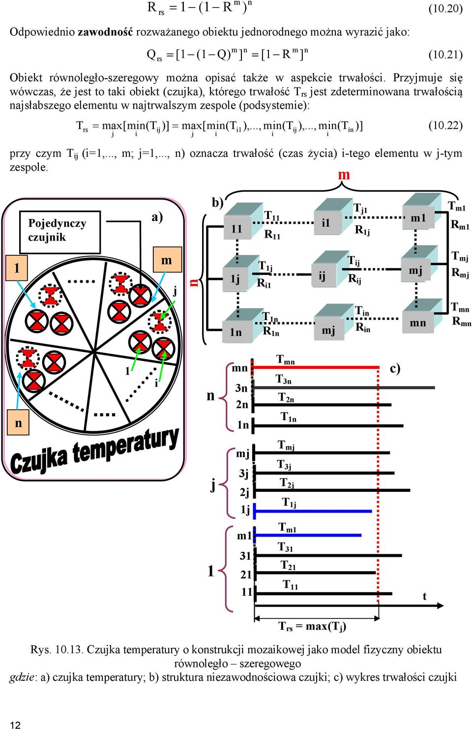 .., m(t )] (0.22) przy czym T (=,..., m; =,..., ) ozacza trwałość (czas życa) -tego elemetu w -tym zespole.