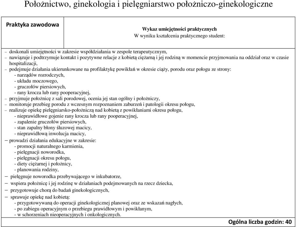 strony: - narządów rozrodczych, - układu moczowego, - gruczołów piersiowych, - rany krocza lub rany pooperacyjnej, przyjmuje położnicę z sali porodowej, ocenia jej stan ogólny i położniczy,