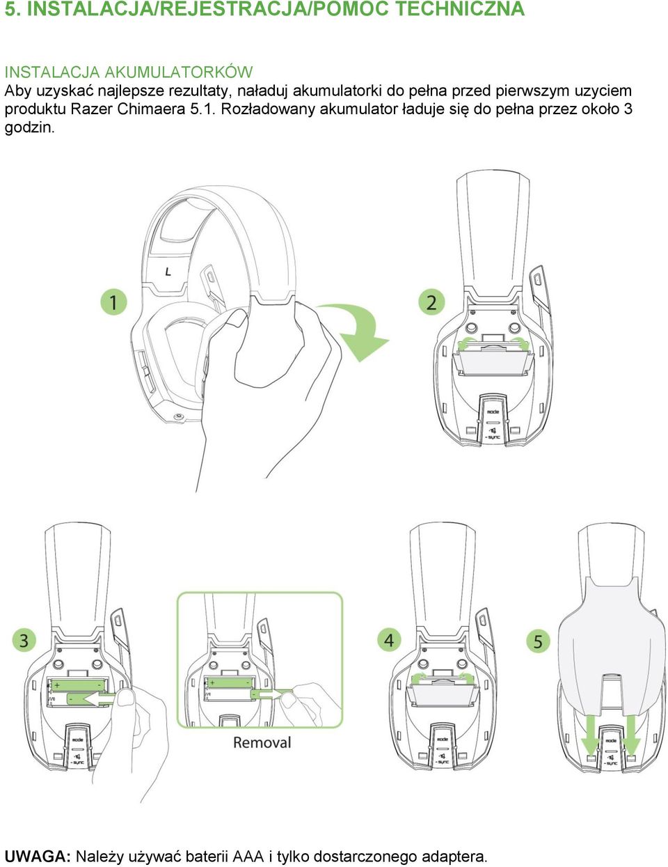 uzyciem produktu Razer Chimaera 5.1.