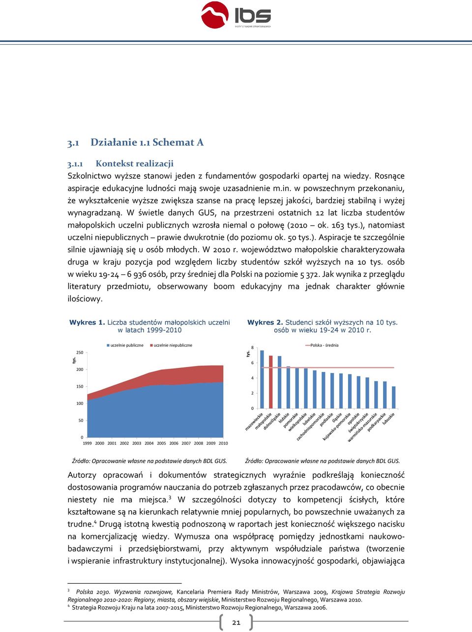 W świetle danych GUS, na przestrzeni ostatnich 12 lat liczba studentów małopolskich uczelni publicznych wzrosła niemal o połowę (2010 ok. 163 tys.