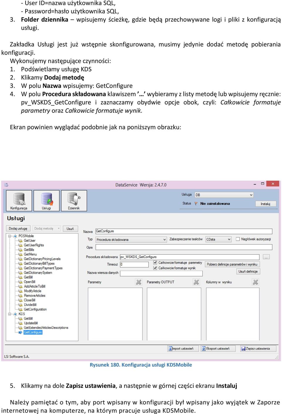 W polu Nazwa wpisujemy: GetConfigure 4.