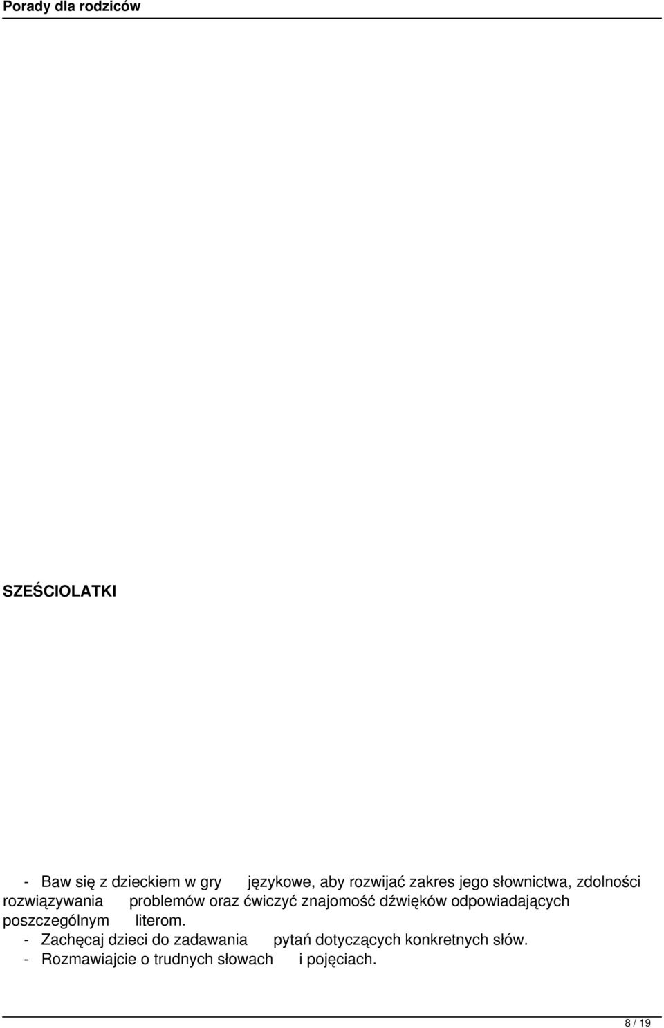 odpowiadających poszczególnym literom.