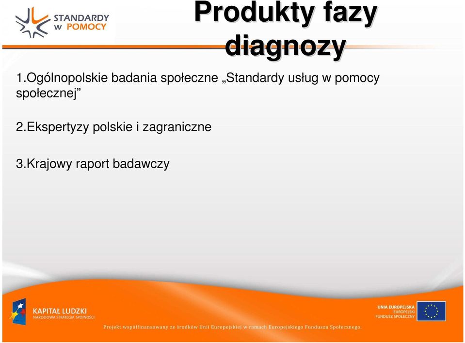 Standardy usług w pomocy społecznej 2.