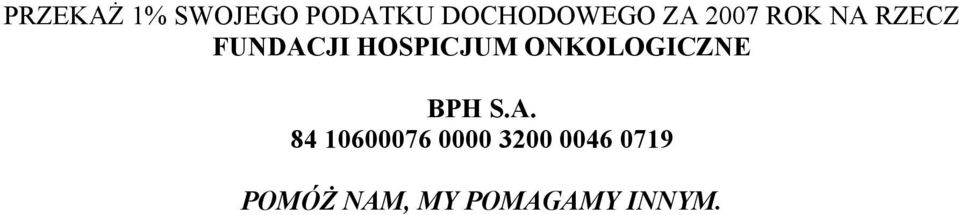 ONKOLOGICZNE BPH S.A.