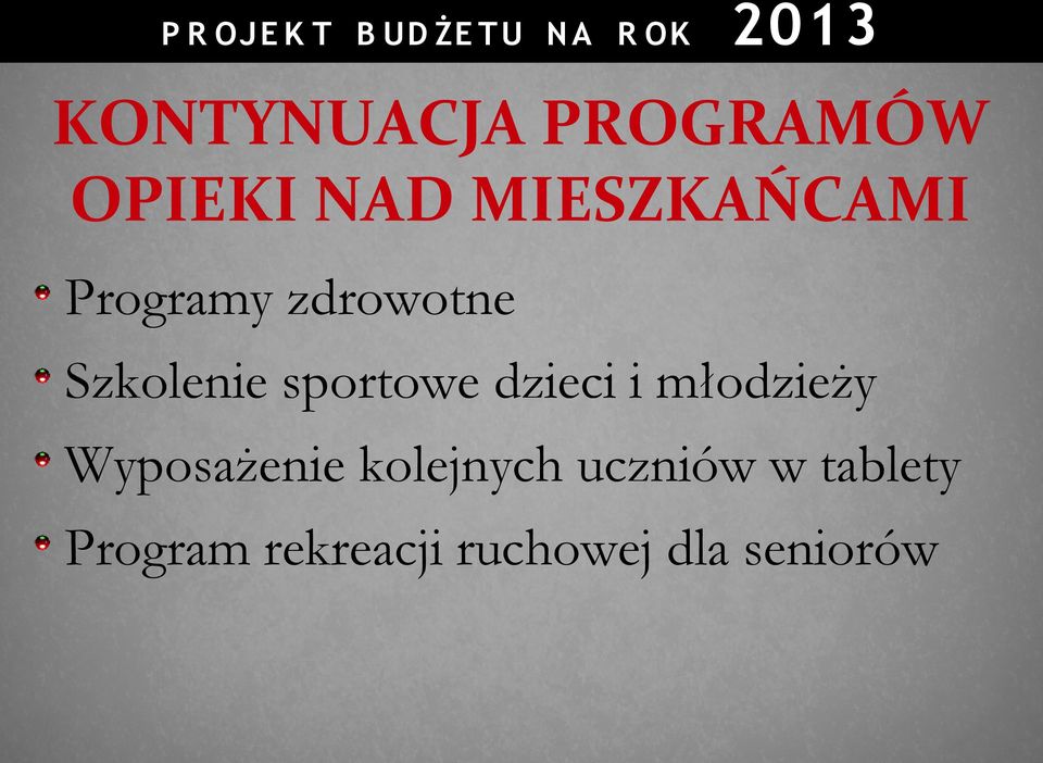 i młodzieży Wyposażenie kolejnych uczniów w