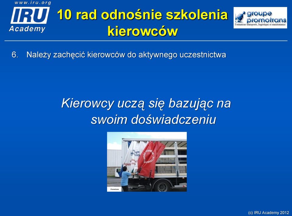 Kierowcy uczą się bazując