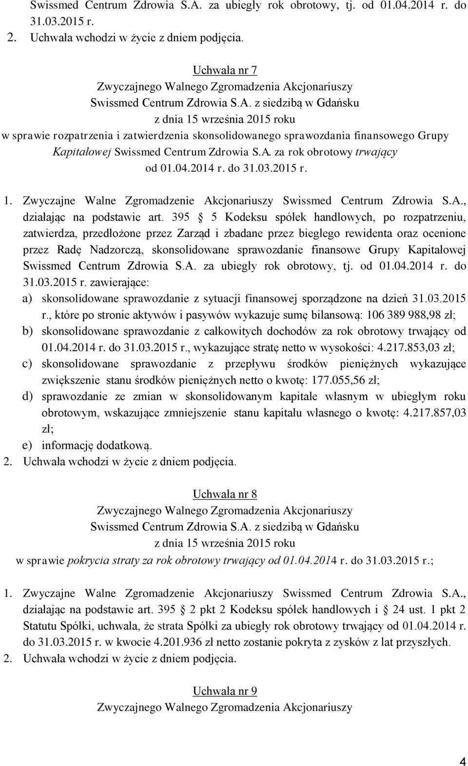 działając na podstawie art.