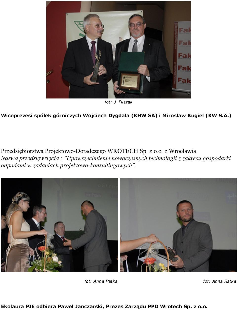 ław Kugiel (KW S.A.) Przedsiębior