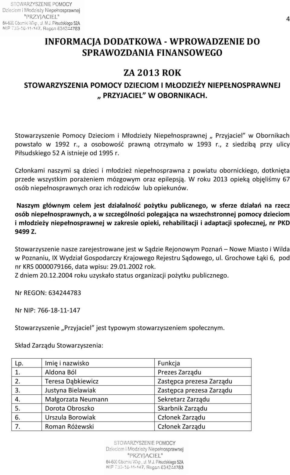 , z siedzibą przy ulicy Piłsudskiego 52 A istnieje od 1995 r.