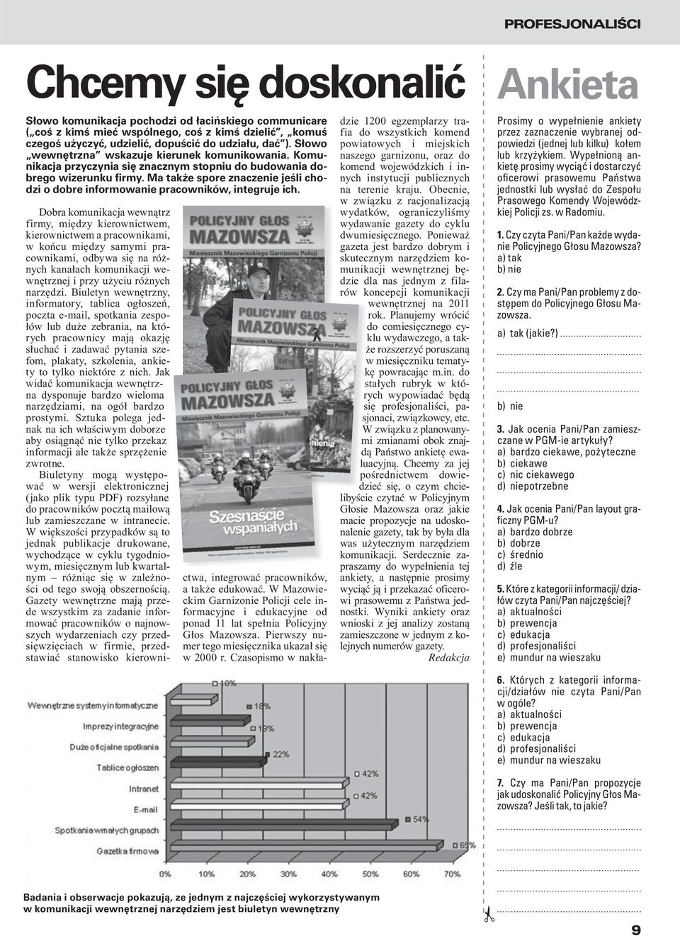 Ma także spore znaczenie jeśli chodzi o dobre informowanie pracowników, integruje ich.