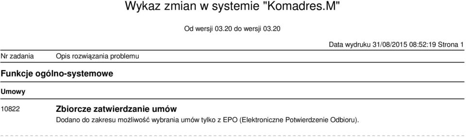 zatwierdzanie umów Dodano do zakresu możliwość