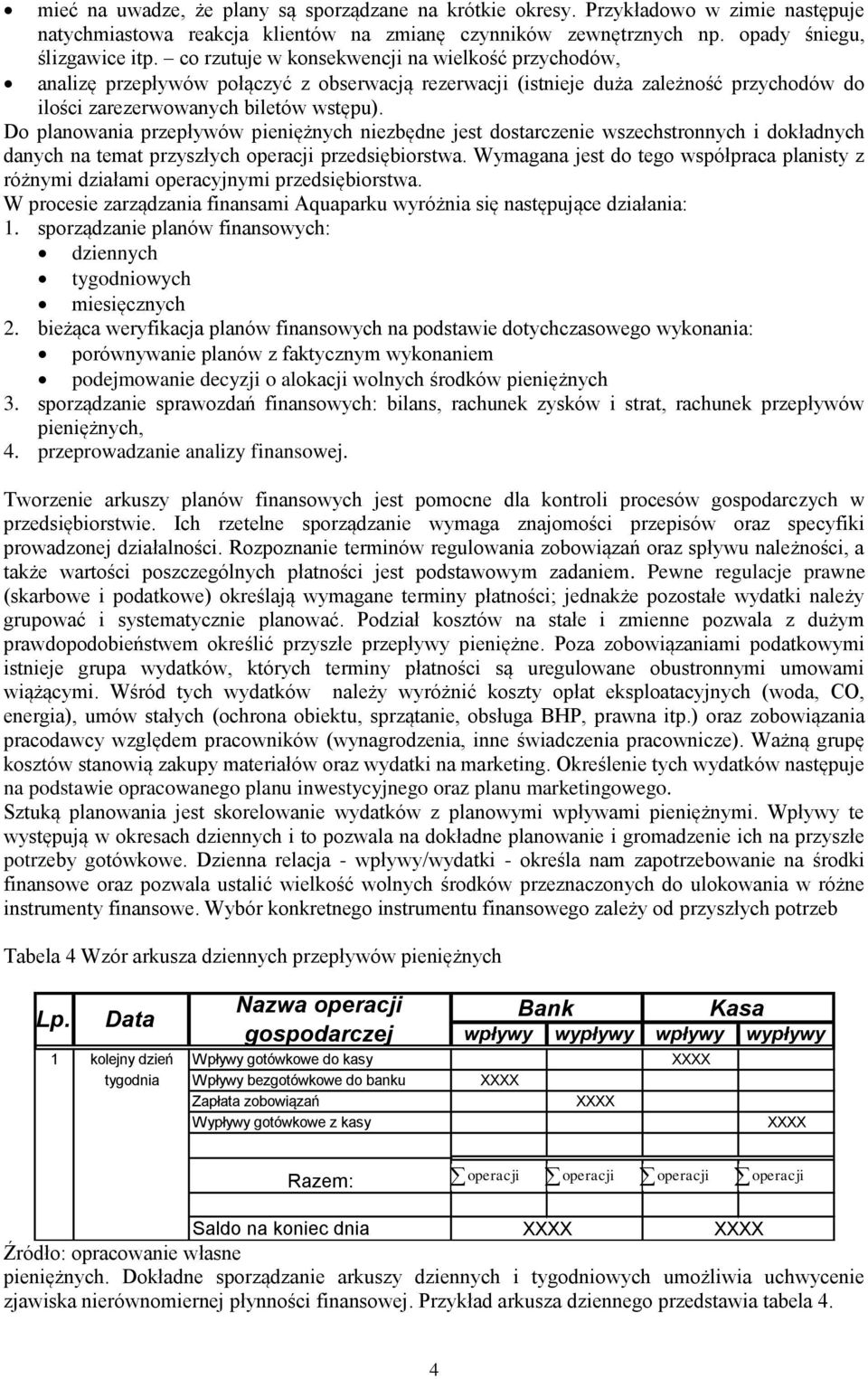 Do planowania przepływów pieniężnych niezbędne jest dostarczenie wszechstronnych i dokładnych danych na temat przyszłych operacji przedsiębiorstwa.