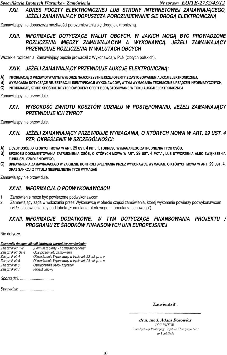 porozumiewania się drogą elektroniczną. XXIII.