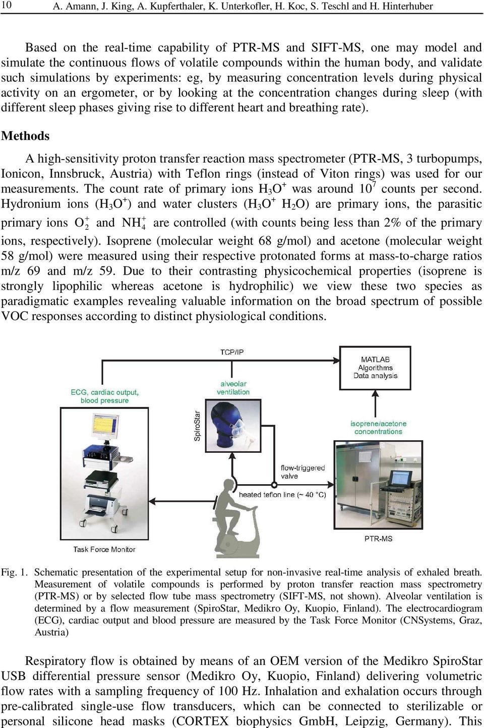 experiments: eg, by measuring concentration levels during physical activity on an ergometer, or by looking at the concentration changes during sleep (with different sleep phases giving rise to