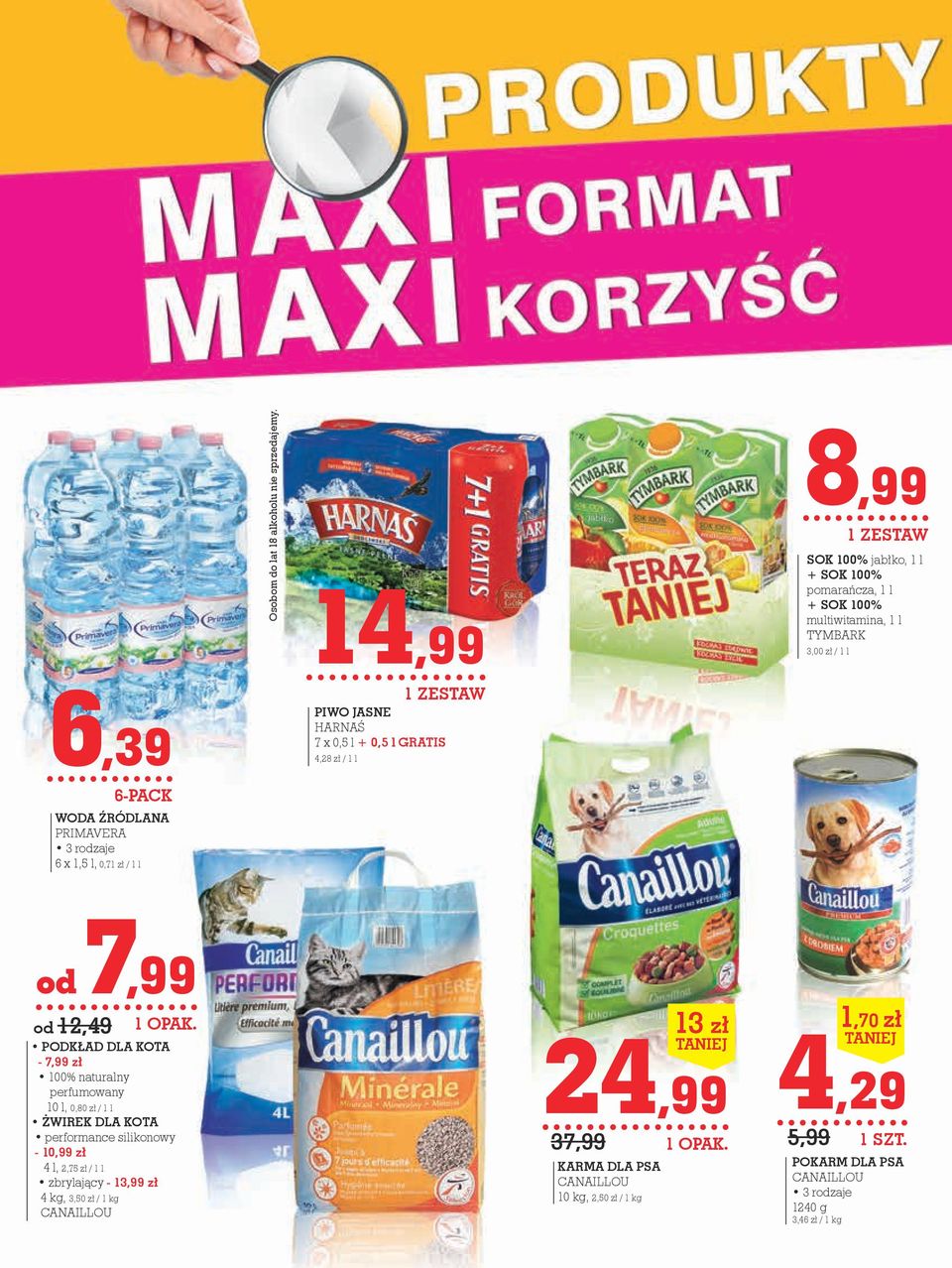 TYMBARK 3,00 zł / 1 l od 7,99 od 12,49 1 OPAK.