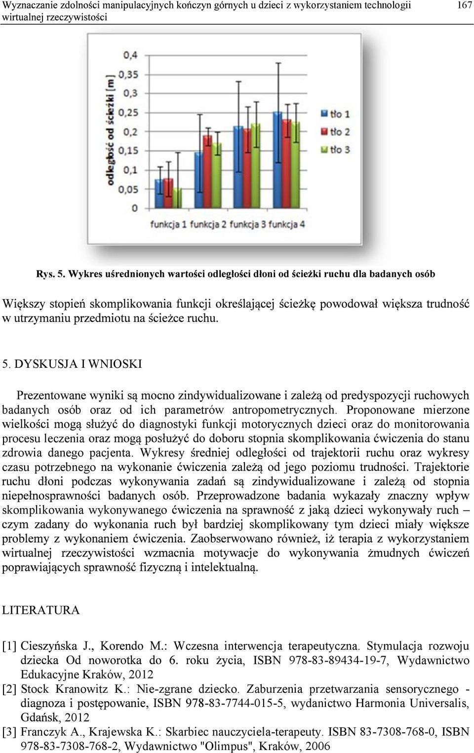 Wykresy czasu potrzebnego skomplikowania wykonywanego LITERATURA [1] Wczesna interwencja terapeutyczna.