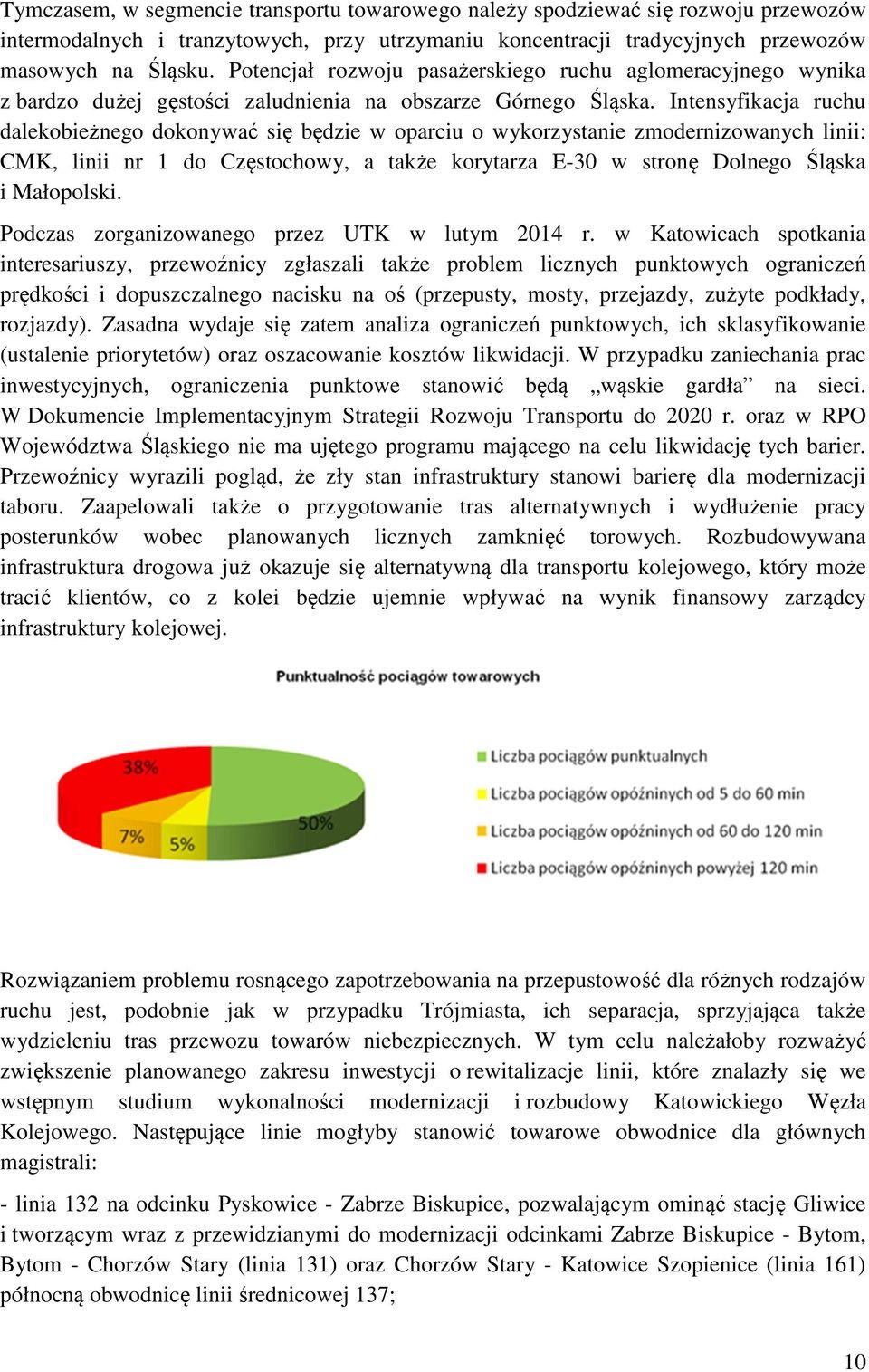 Intensyfikacja ruchu dalekobieżnego dokonywać się będzie w oparciu o wykorzystanie zmodernizowanych linii: CMK, linii nr 1 do Częstochowy, a także korytarza E-30 w stronę Dolnego Śląska i Małopolski.