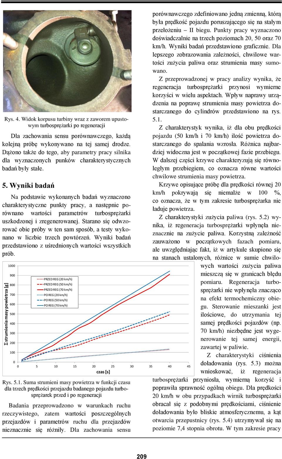 Dążono także do tego, aby parametry pracy silnika dla wyznaczonych punków charakterystycznych badań były stałe. 5.