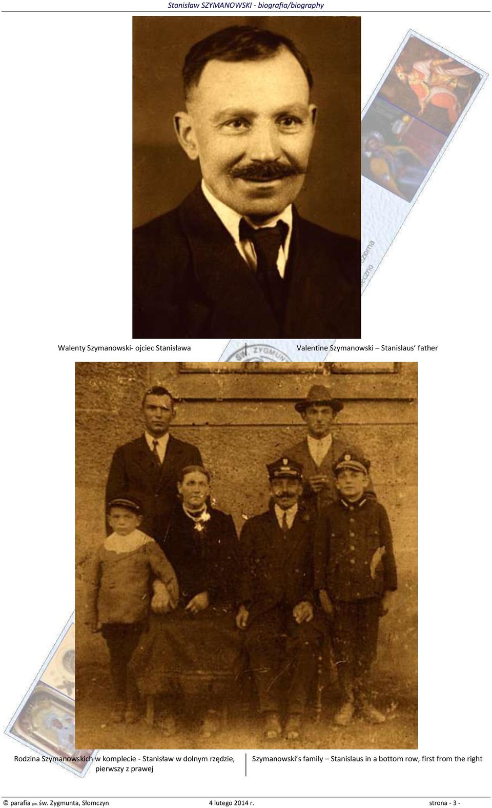 pierwszy z prawej Szymanowski s family Stanislaus in a bottom row, first