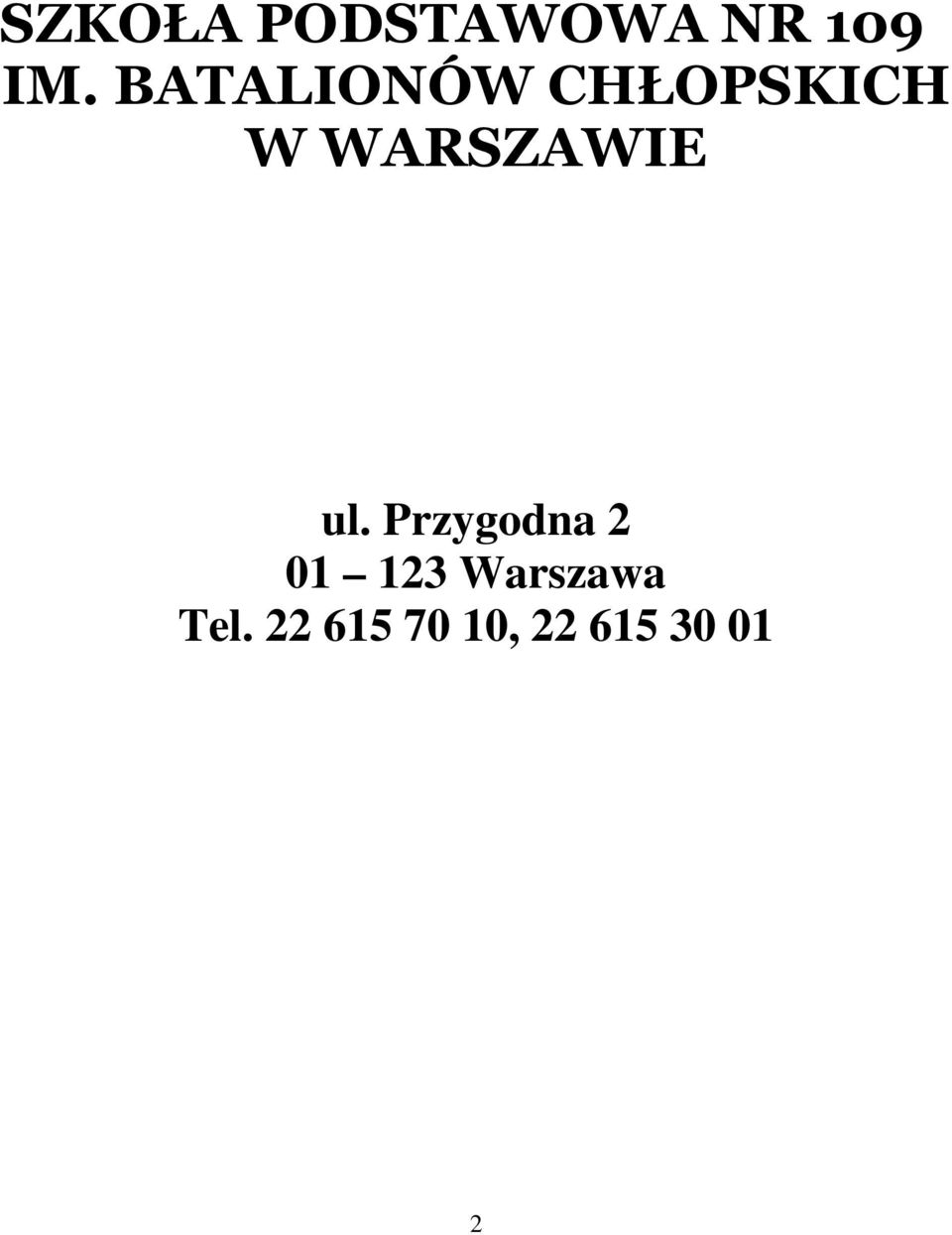 WARSZAWIE ul.