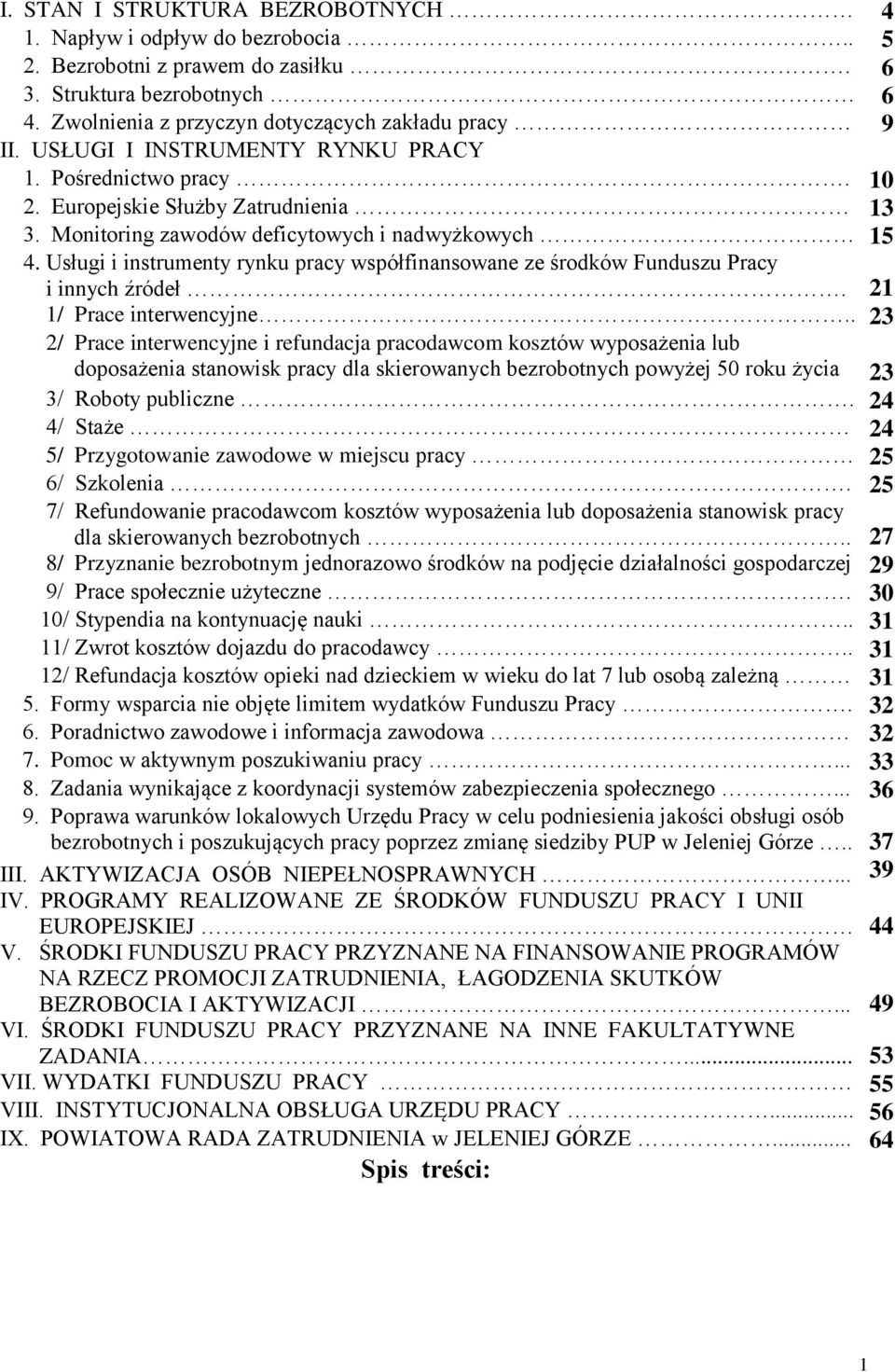 Usługi i instrumenty rynku pracy współfinansowane ze środków Funduszu Pracy i innych źródeł. 21 1/ Prace interwencyjne.