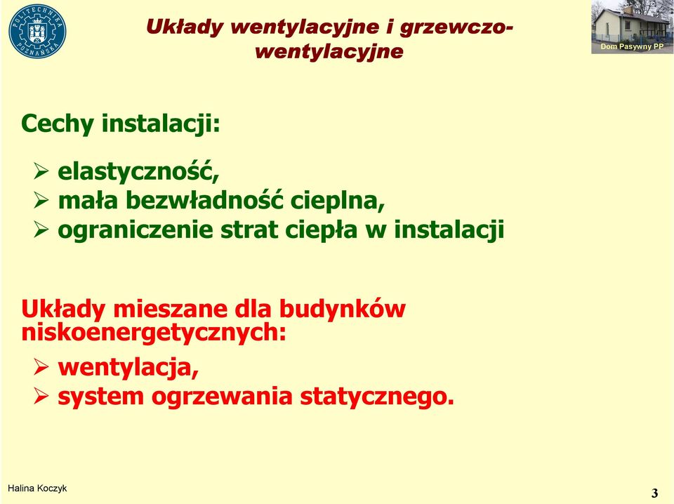 w instalacji Układy mieszane dla budynków