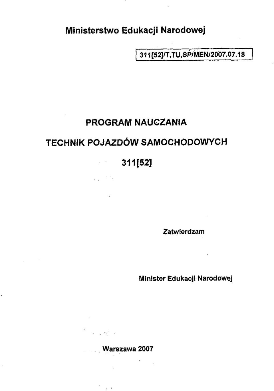 SAMOCHODOWYCH 31 11521 Zatwierdzam