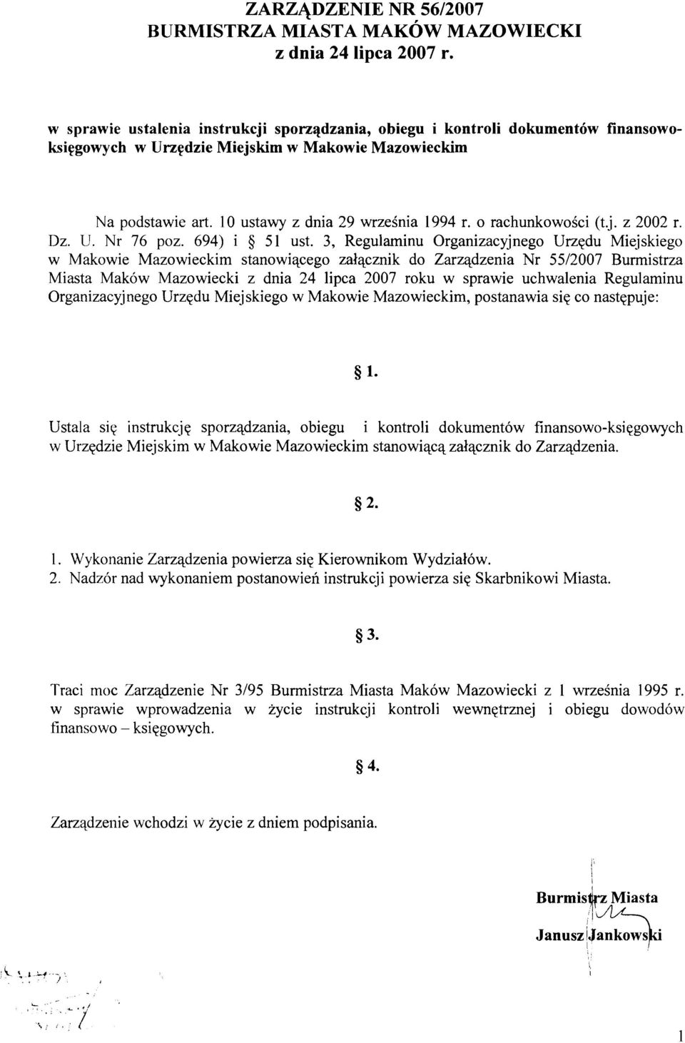 o rachunkowoici (t.j. z 2002 r. Dz. U. Nr 76 poz. 694) i 5 51 ust.