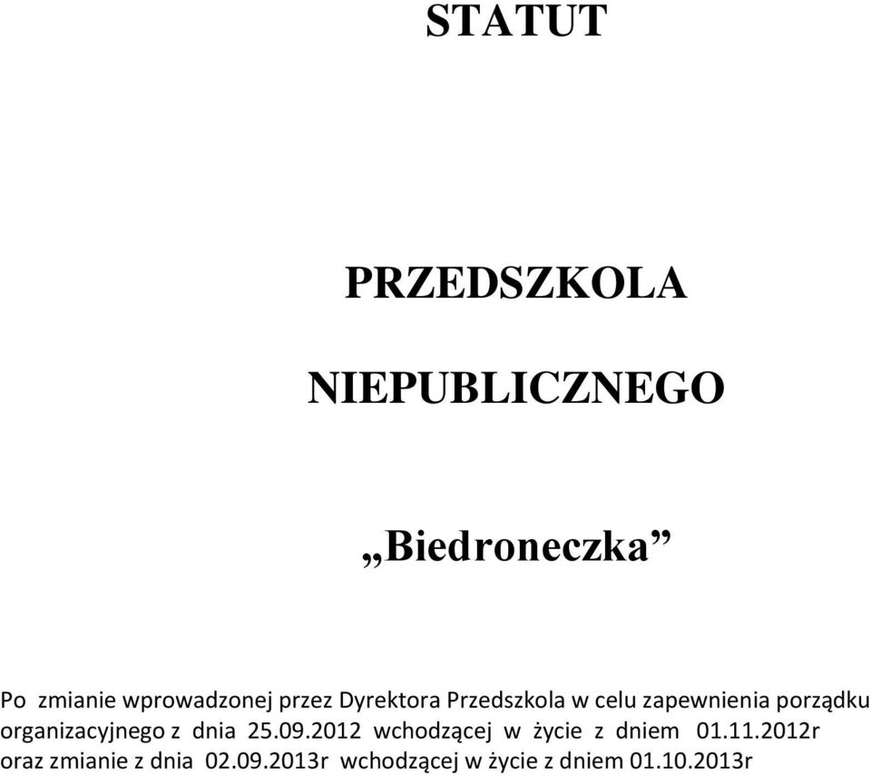 porządku organizacyjnego z dnia 25.09.