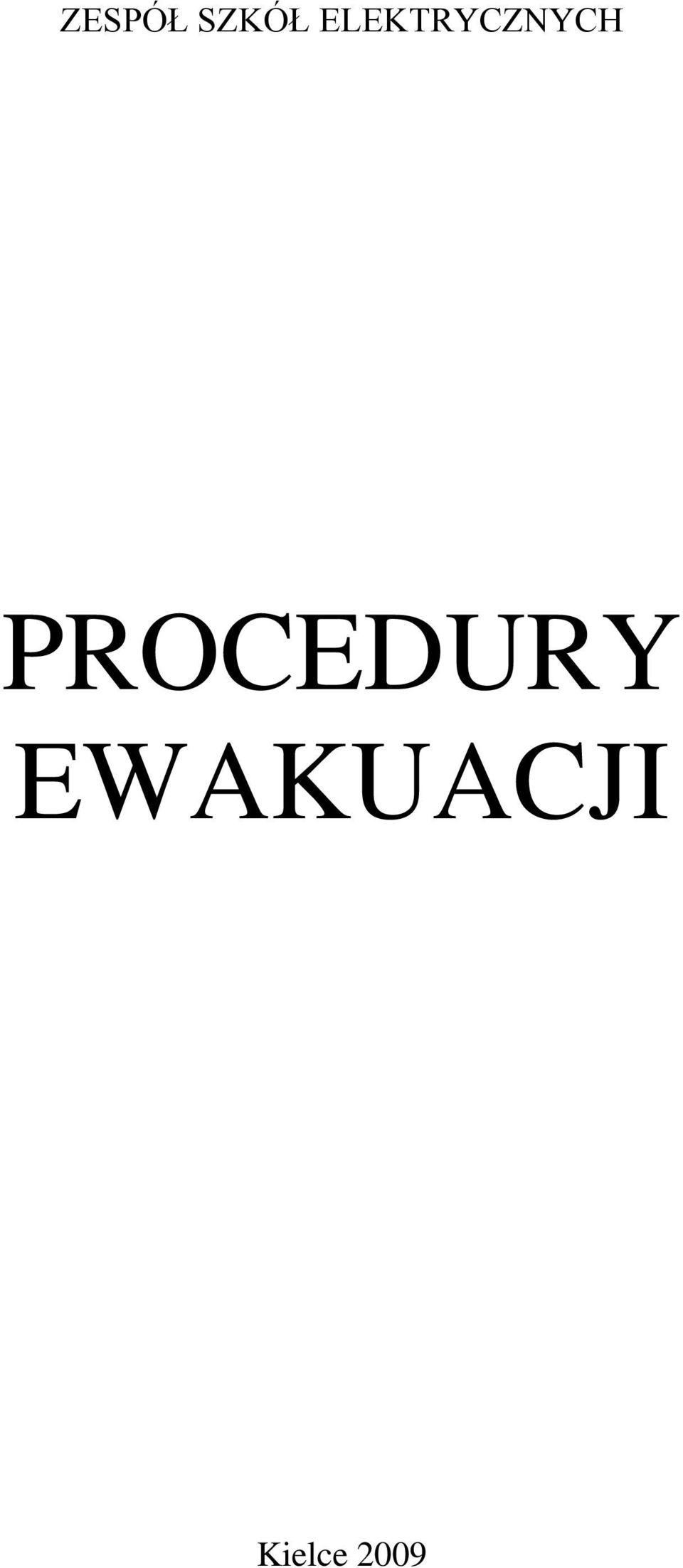 PROCEDURY