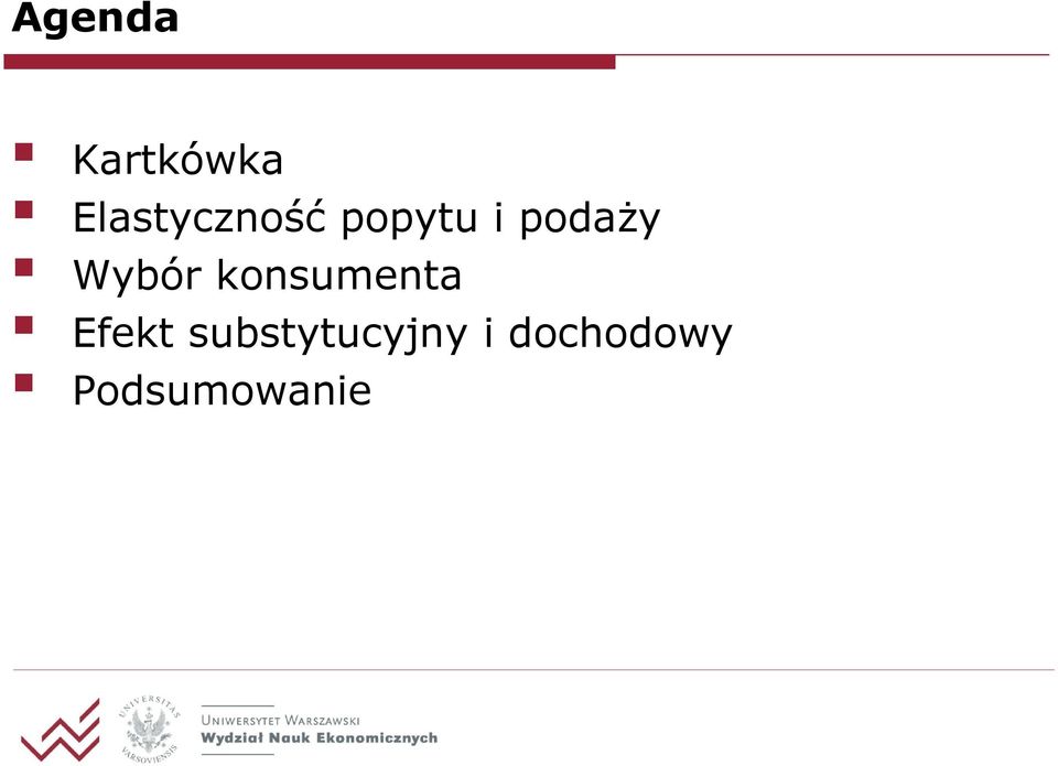 podaży Wybór konsumenta