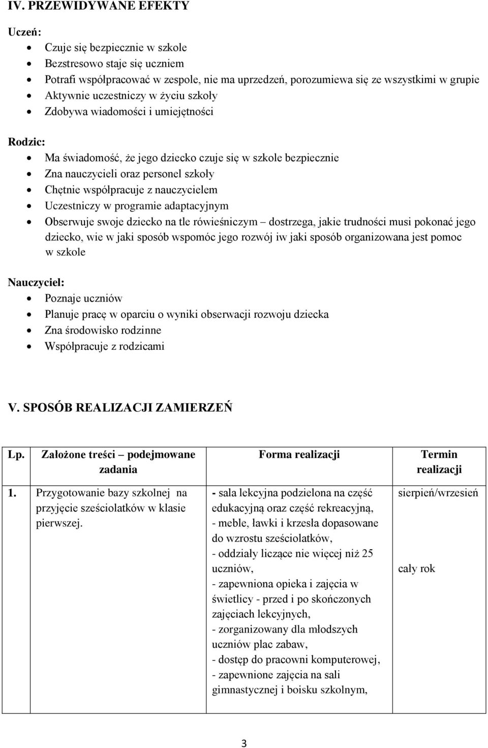 nauczycielem Uczestniczy w programie adaptacyjnym Obserwuje swoje dziecko na tle rówieśniczym dostrzega, jakie trudności musi pokonać jego dziecko, wie w jaki sposób wspomóc jego rozwój iw jaki