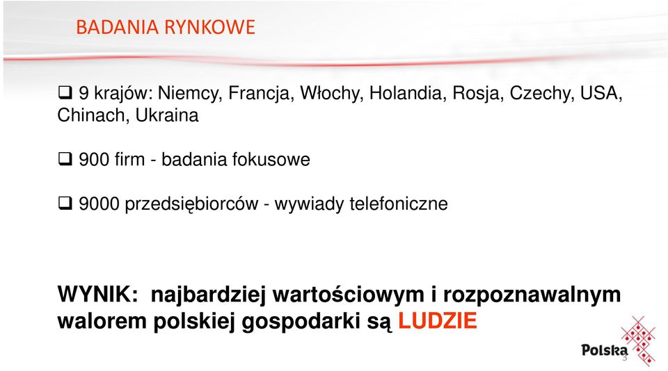 9000 przedsiębiorców - wywiady telefoniczne WYNIK: najbardziej