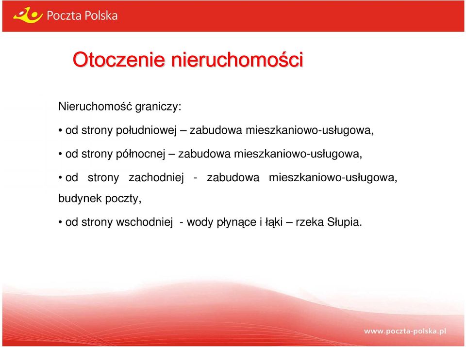 zabudowa mieszkaniowo-usługowa, od strony zachodniej - budynek poczty,