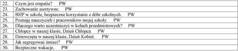 Poznaję nauczycieli i pracowników mojej szkoły. PW 26.