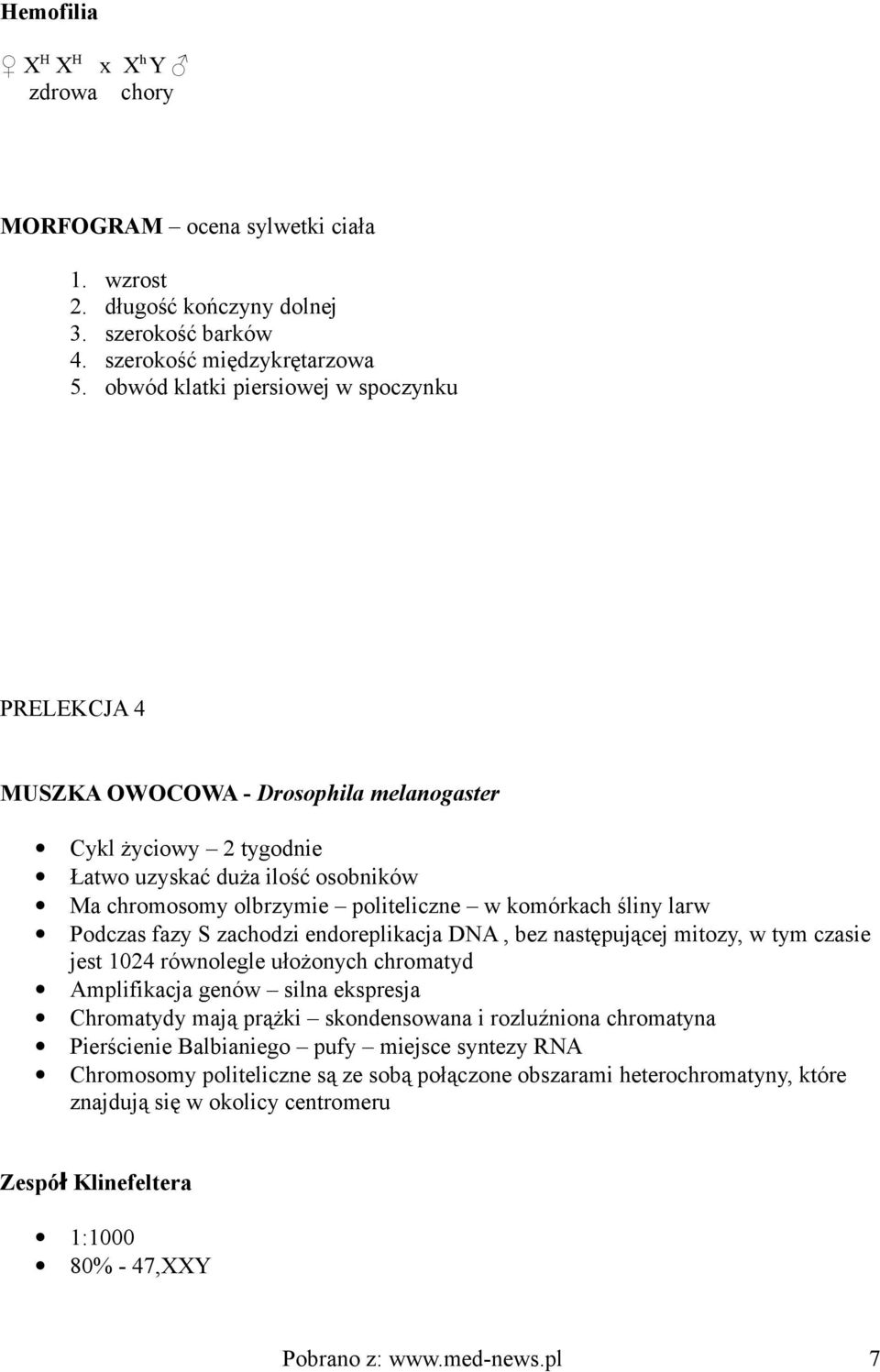 śliny larw Podczas fazy S zachodzi endoreplikacja DNA, bez następującej mitozy, w tym czasie jest 1024 równolegle ułożonych chromatyd Amplifikacja genów silna ekspresja Chromatydy mają prążki