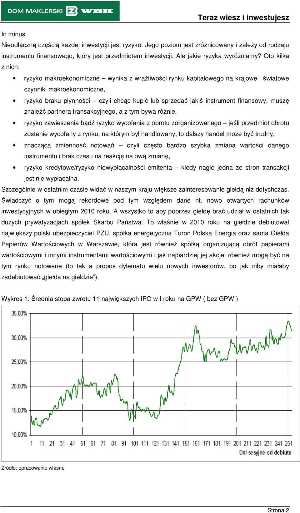 instrument finansowy, muszę znaleźć partnera transakcyjnego, a z tym bywa róŝnie, ryzyko zawieszenia bądź ryzyko wycofania z obrotu zorganizowanego jeśli przedmiot obrotu zostanie wycofany z rynku,