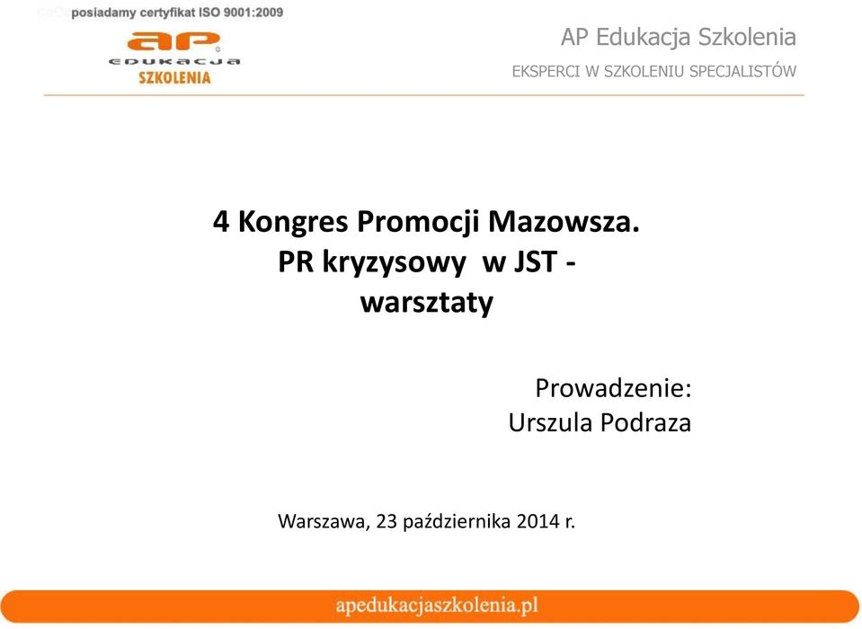 Prowadzenie: Urszula Podraza