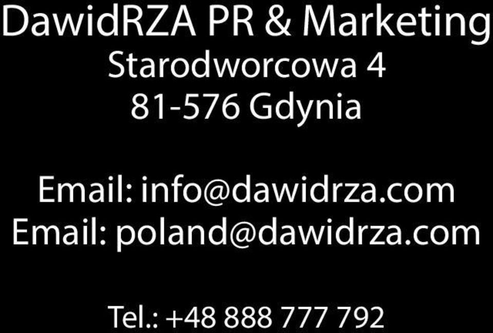 Email: info@dawidrza.