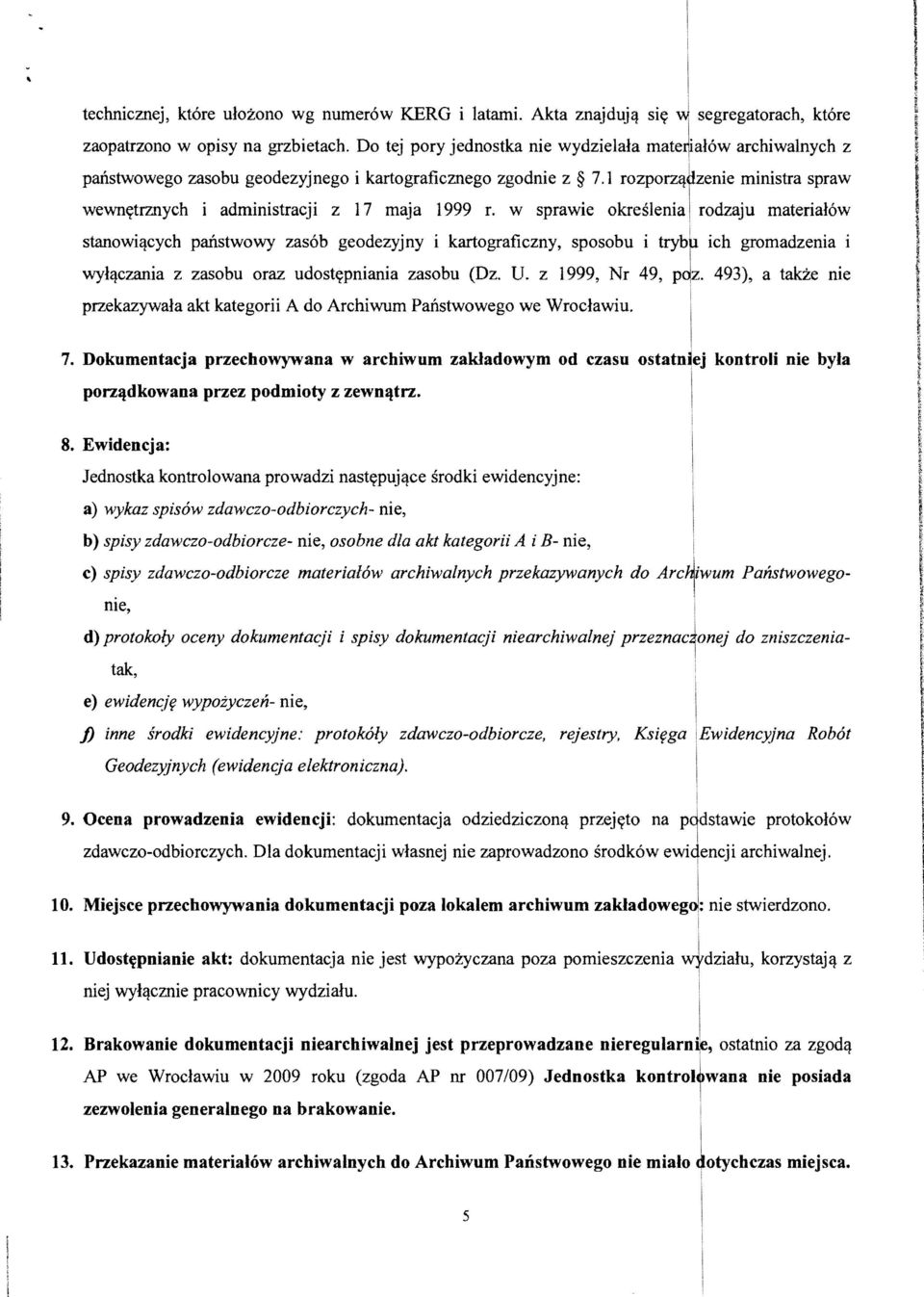 1 rozporz'lfi zenie ministra spraw wewnytrznych i administracji z 17 maja 1999 r. w sprawie okreslenia.