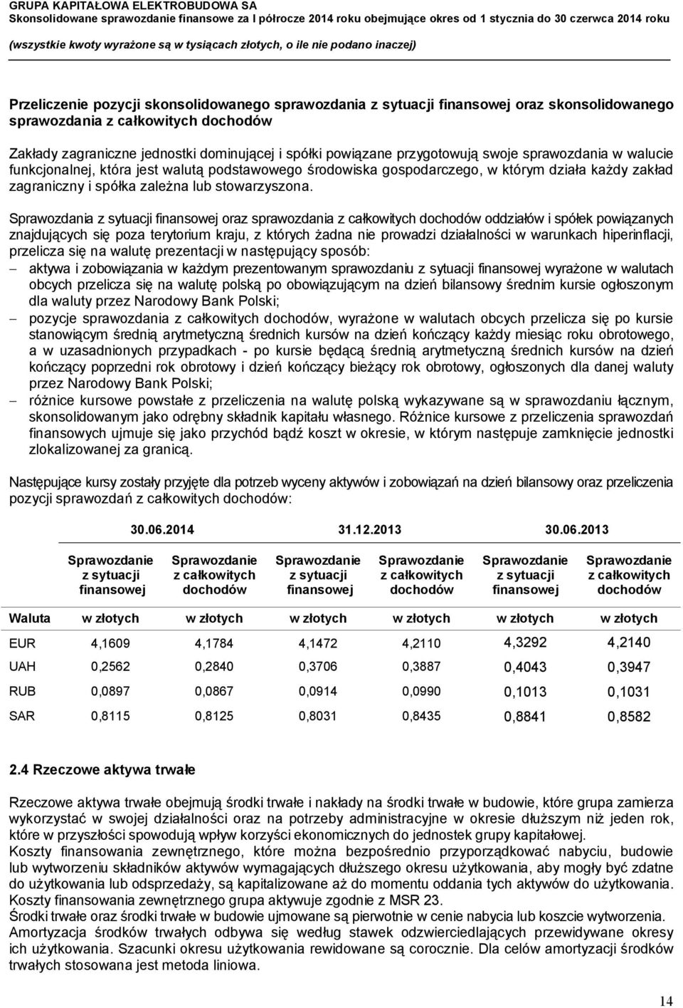 funkcjonalnej, która jest walutą podstawowego środowiska gospodarczego, w którym działa każdy zakład zagraniczny i spółka zależna lub stowarzyszona.