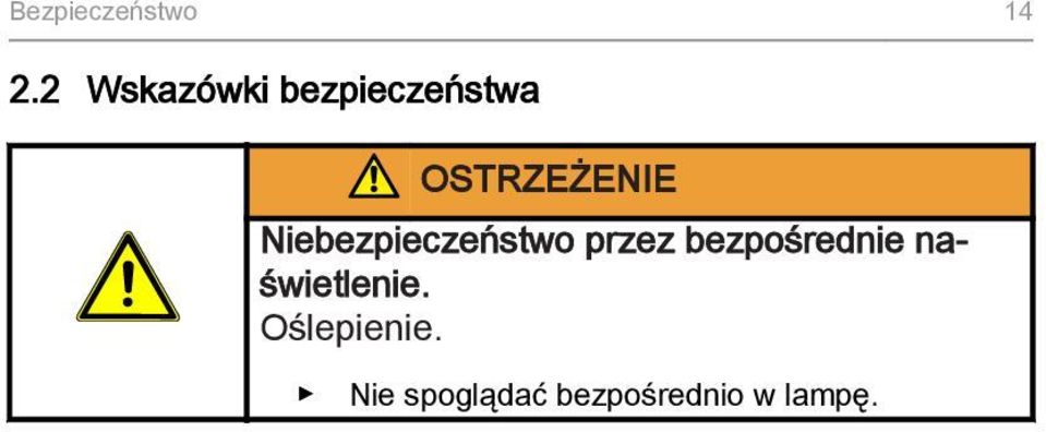 Niebezpieczeństwo przez bezpośrednie