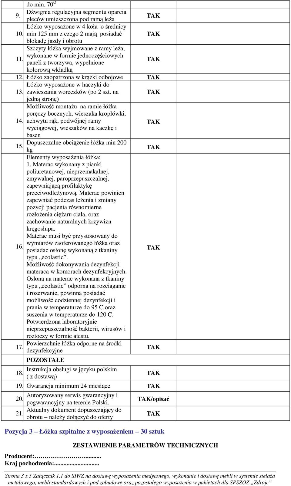 woreczków (po 2 szt. na 17. Strona 3 z 5 Załącznik 1.