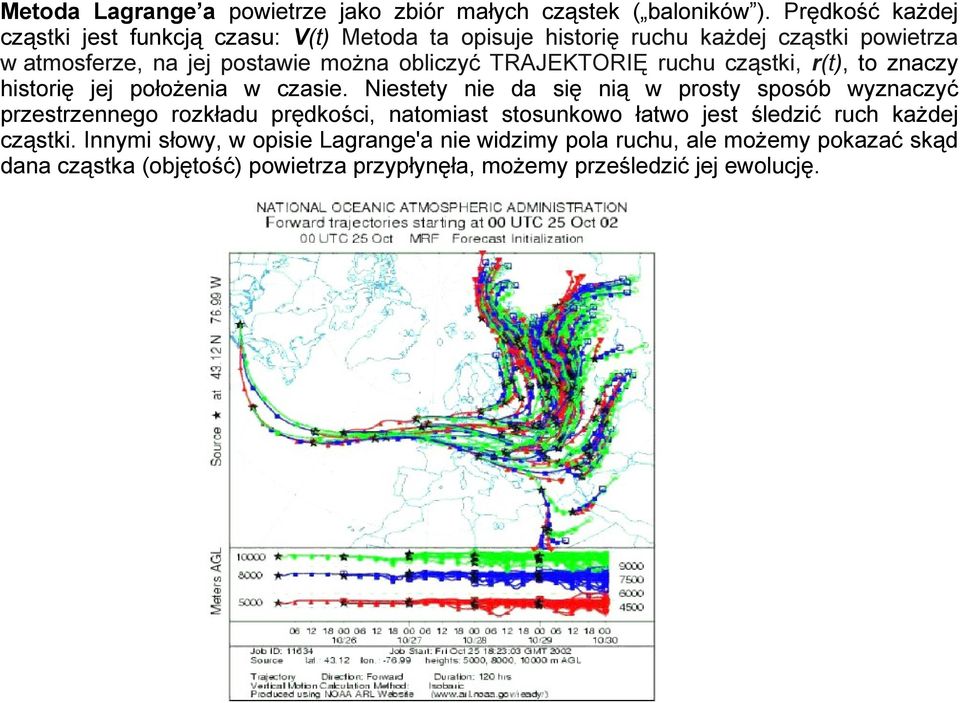 obliczyć TRAJEKTORIĘ ruchu cząstki, r(t), to znaczy historię jej położenia w czasie.