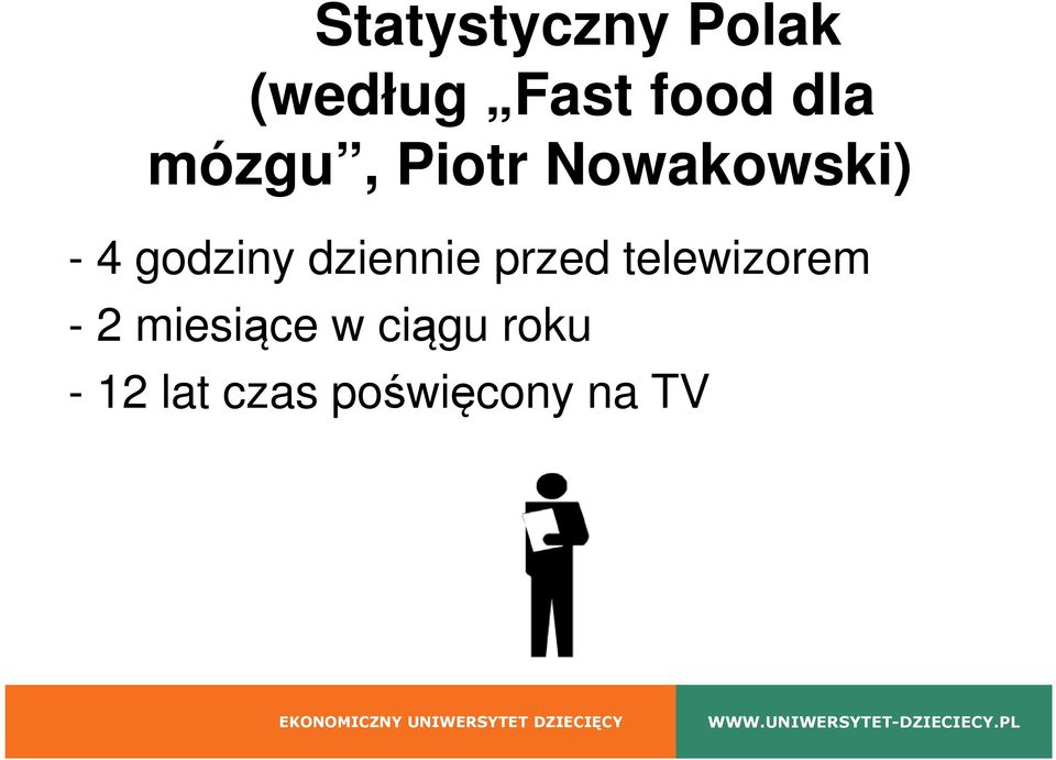 dziennie przed telewizorem - 2 miesiące