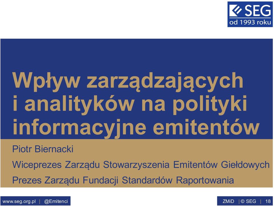 Zarządu Stowarzyszenia Emitentów Giełdowych