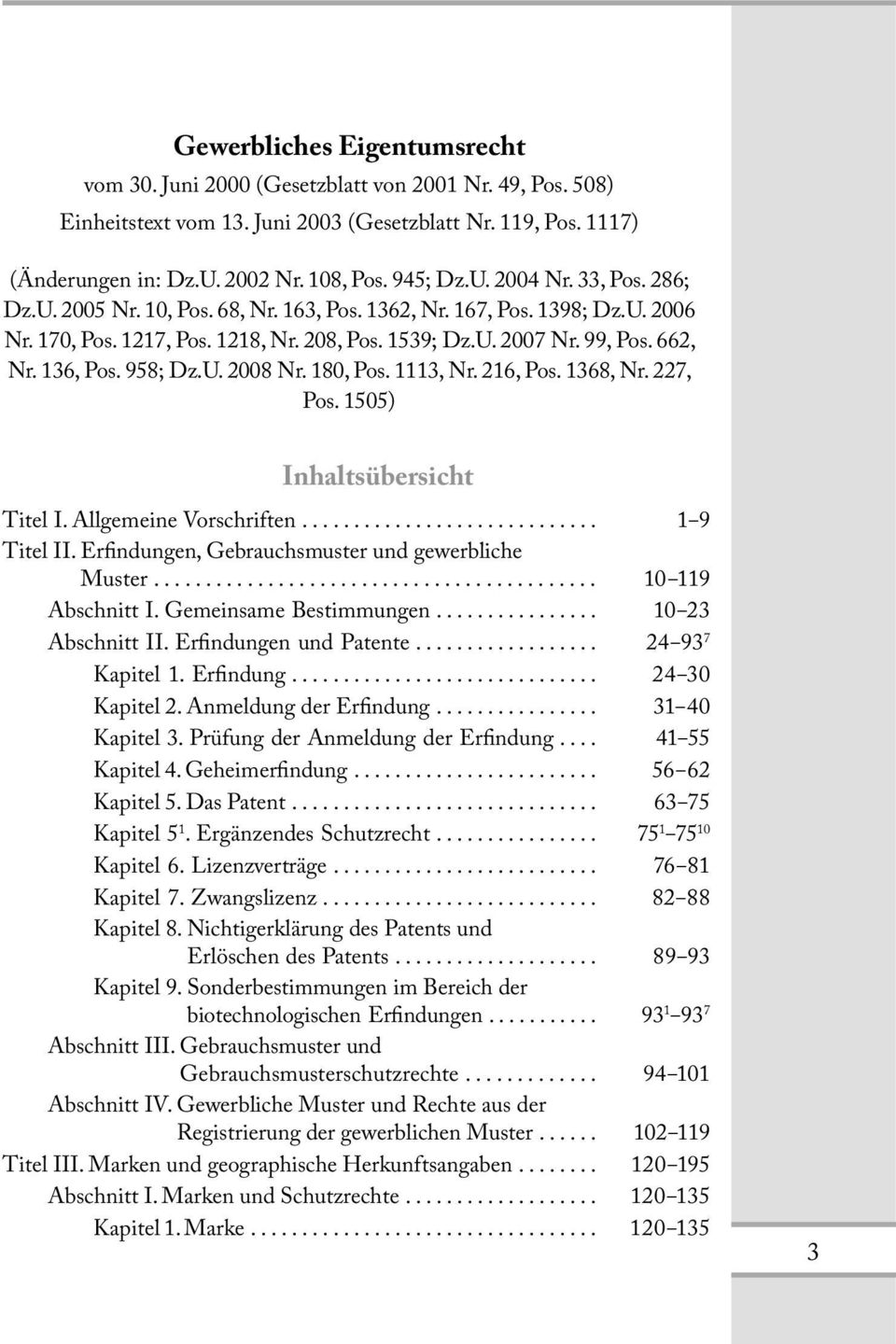 958; Dz.U. 2008 Nr. 180, Pos. 1113, Nr. 216, Pos. 1368, Nr. 227, Pos. 1505) Inhaltsübersicht Titel I. Allgemeine Vorschriften............................. 1 9 Titel II.