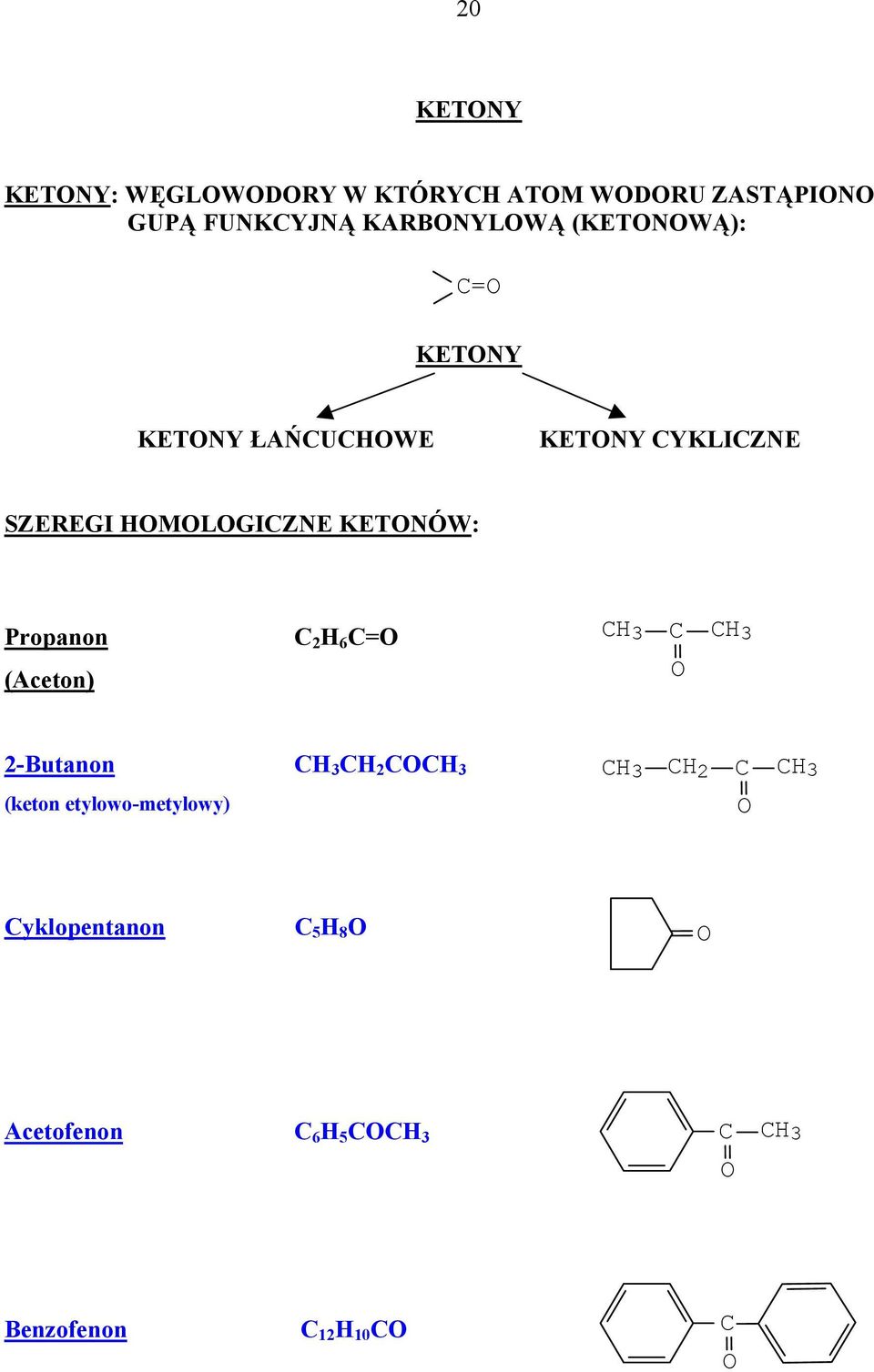 MLGIZNE KETNÓW: Propanon 2 6 = 3 3 (Aceton) 2-Butanon 3 2 3 3 2 3